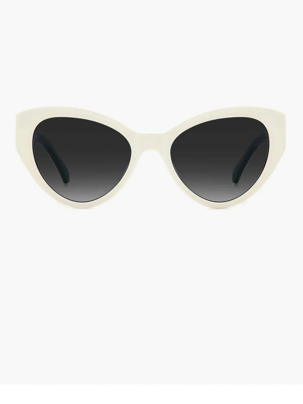 BRAND NEW kate spade Cream Cat-Eye Sunglasses with Green Temples